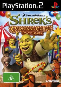 Shrek's Crazy Party Games PAL Playstation 2 PAL box art